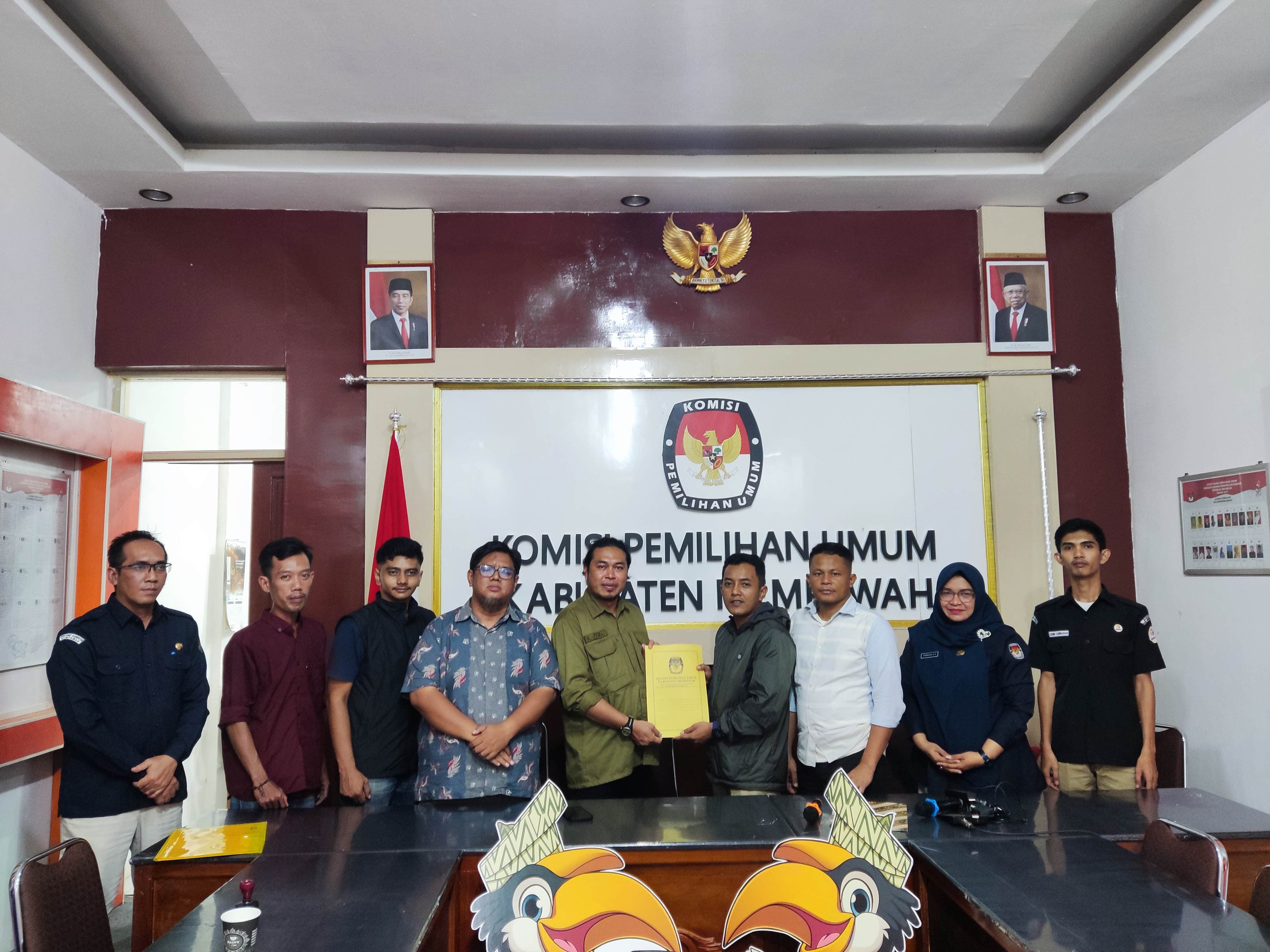 Penyerahan Laporan Awal Dana Kampanye (LADK) di Aula Kantor KPU