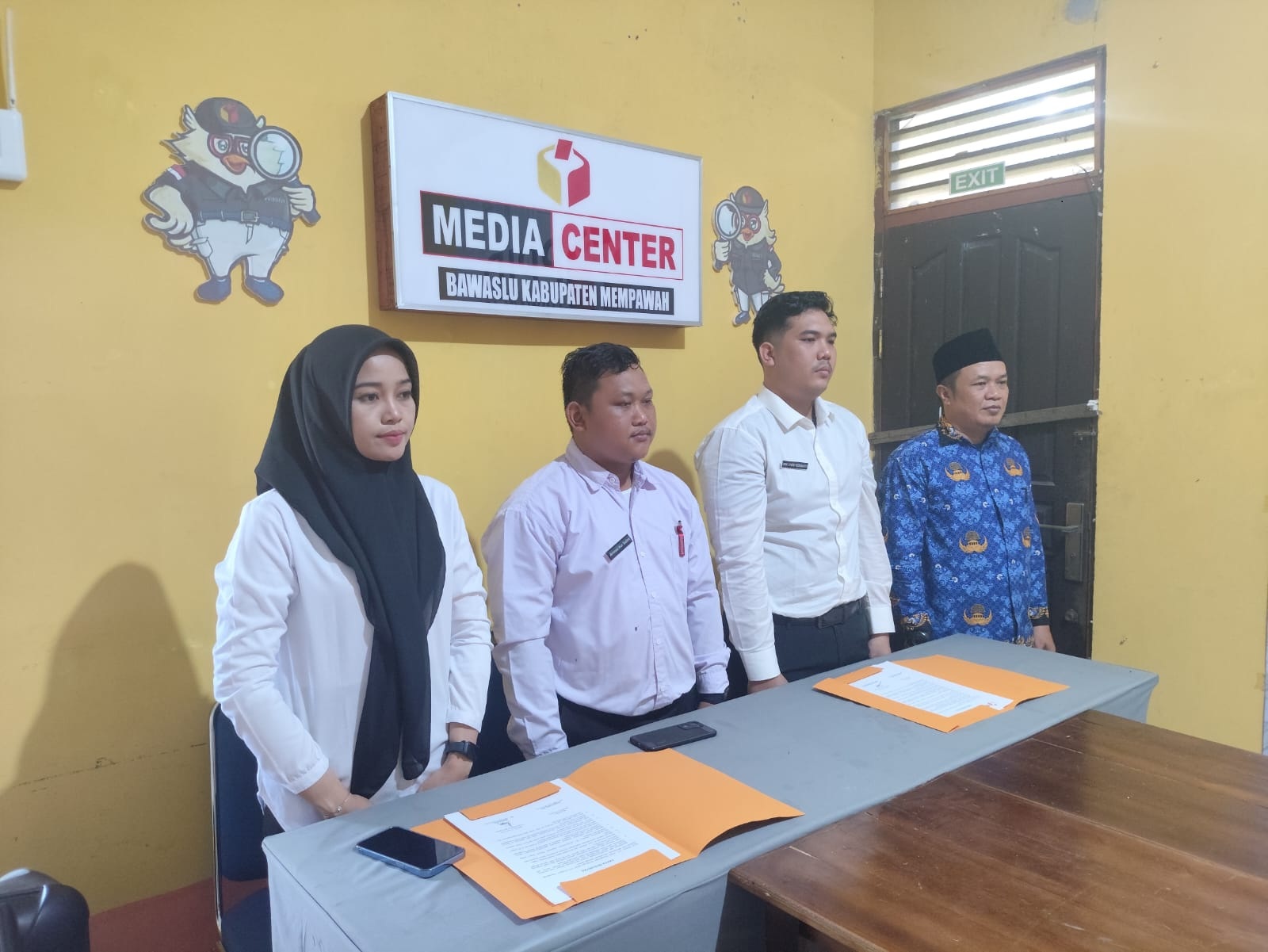 3 CPNS Mengikuti arahan Bawaslu RI secara daring