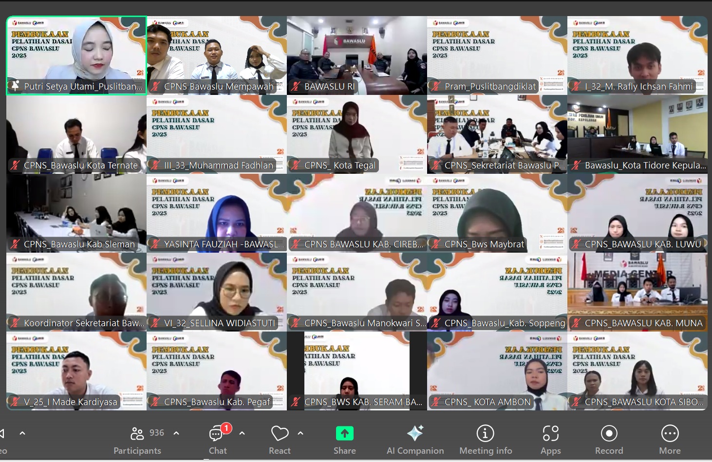 3 CPNS Ikuti Orientasi Virtual