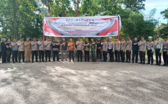 Simulasi Persiapan Pengamanan Pemilihan Bupati dan Wakil Bupati Kabupaten Mempawah Tahun 2024