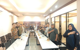 Ketua dan jajaran Staf hadir dalam kegiatan yang di selenggaran Komisi Pemiliha Umum (KPU) Kabupaten mempawah